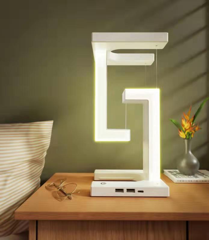Creative Smartphone Wireless Charging Suspension Table Lamp Balance Lamp Floating For Home
