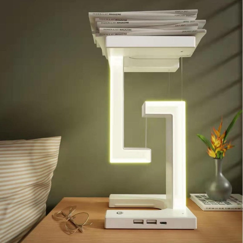 Creative Smartphone Wireless Charging Suspension Table Lamp Balance Lamp Floating For Home